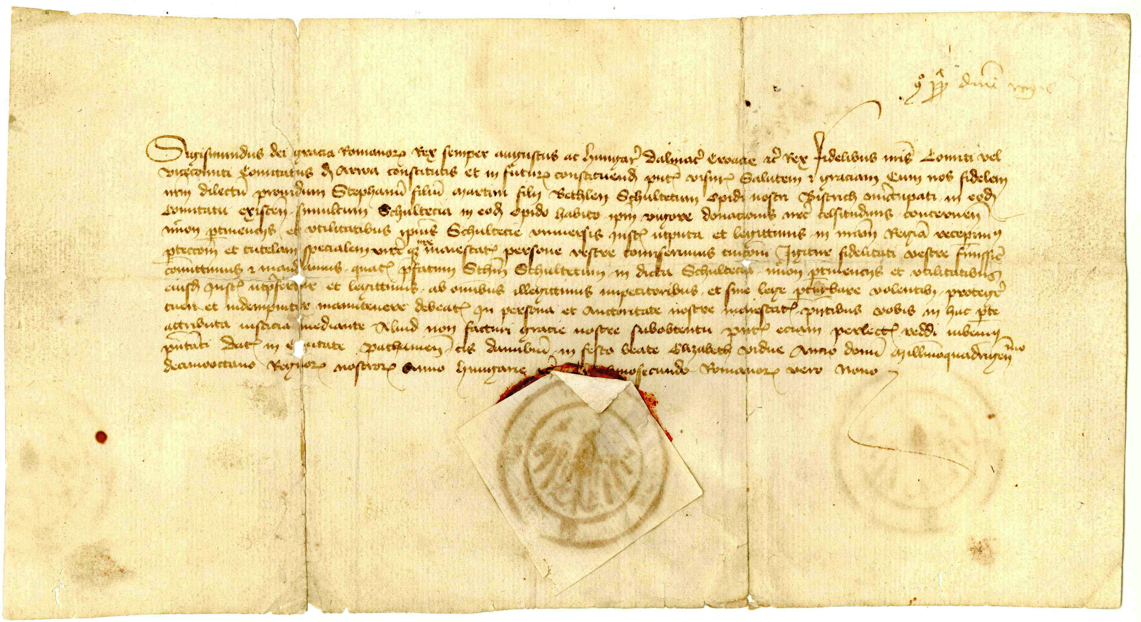 Listina z roku 1418